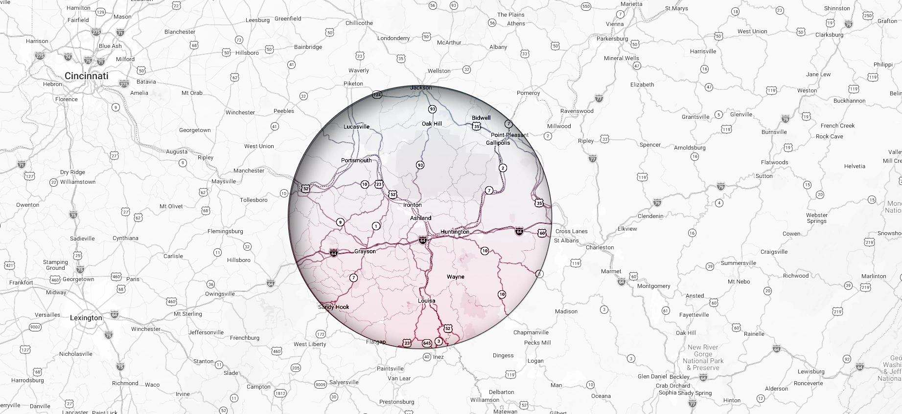 map full screen